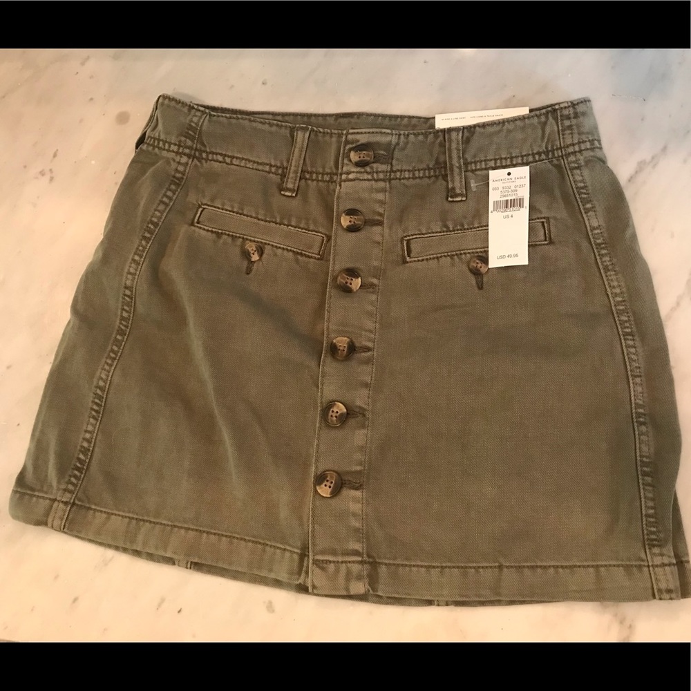 American Eagle High Rise A-Line Skirt